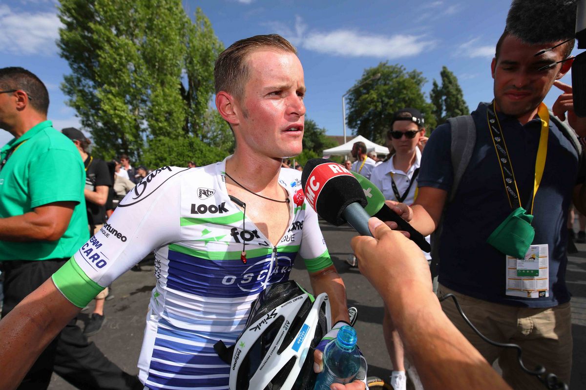 Maxime Bouet (Fortuneo - Oscaro) after his day in the breakaway