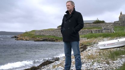 Shetland season 7 ending explained; seen here is DI Jimmy Perez (DOUGLAS HENSHALL)