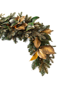 Balsam Hill Gilded Leaf Magnolia Pre Lit Artificial Garland | was $459.00, now $299.00 at Nordstrom