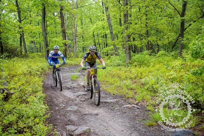 Dax Massey and Kevin Maldonado descend through the last enduro section of the day.