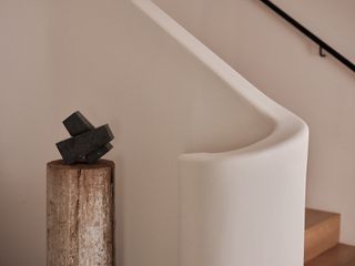Sculptural object in minimalist interior