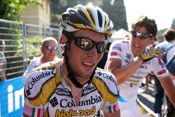 Mark Cavendish is a happy man following his victory in stage 11.