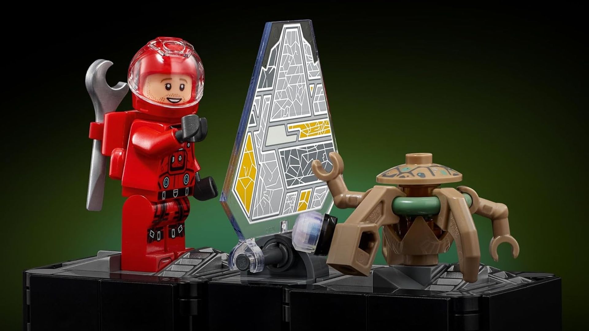 Ryland Grace minifig and Rocky figure for the LEGO Icons Project Hail Mary set