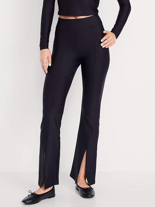 Extra High-Waisted Powersoft Split-Flare Leggings