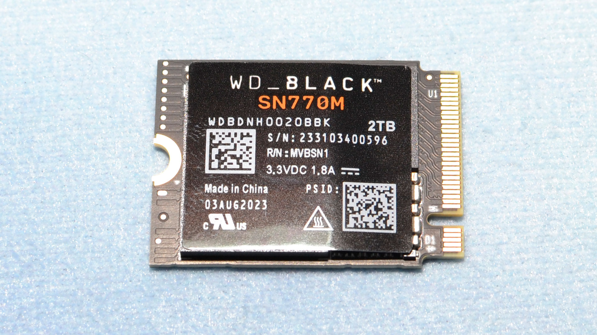 WD Black SN770M 1TB 22x30 M.2 PCIe 4.0 NVMe SSD/Solid State Drive