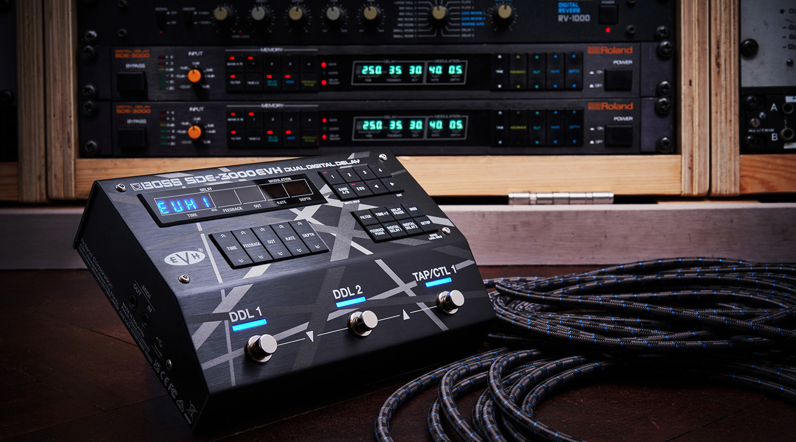 Boss Unveils New SDE-3000EVH Dual Digital Delay, a Feature-Packed 