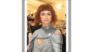 Zendaya with copper bob as she attends the Heavenly Bodies: Fashion & The Catholic Imagination Costume Institute Gala at The Metropolitan Museum of Art on May 7, 2018 in New York City.