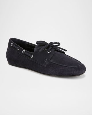 Vince Marin Suede Boat Loafers