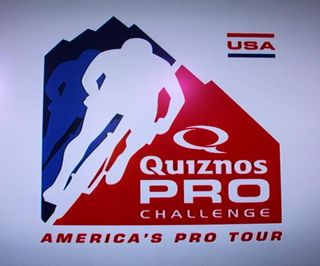 The logo for the Quiznos Pro Challenge looks as if it was designed by the same people who did the NBA logo.