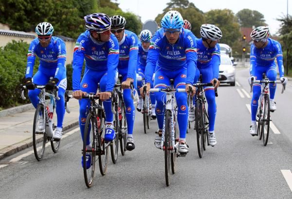 The Azzurri did a 100km ride