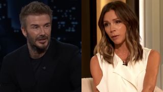 David Beckham appears on Jimmy Kimmel Live!, while Victoria Beckham talks on The Drew Barrymore Show.