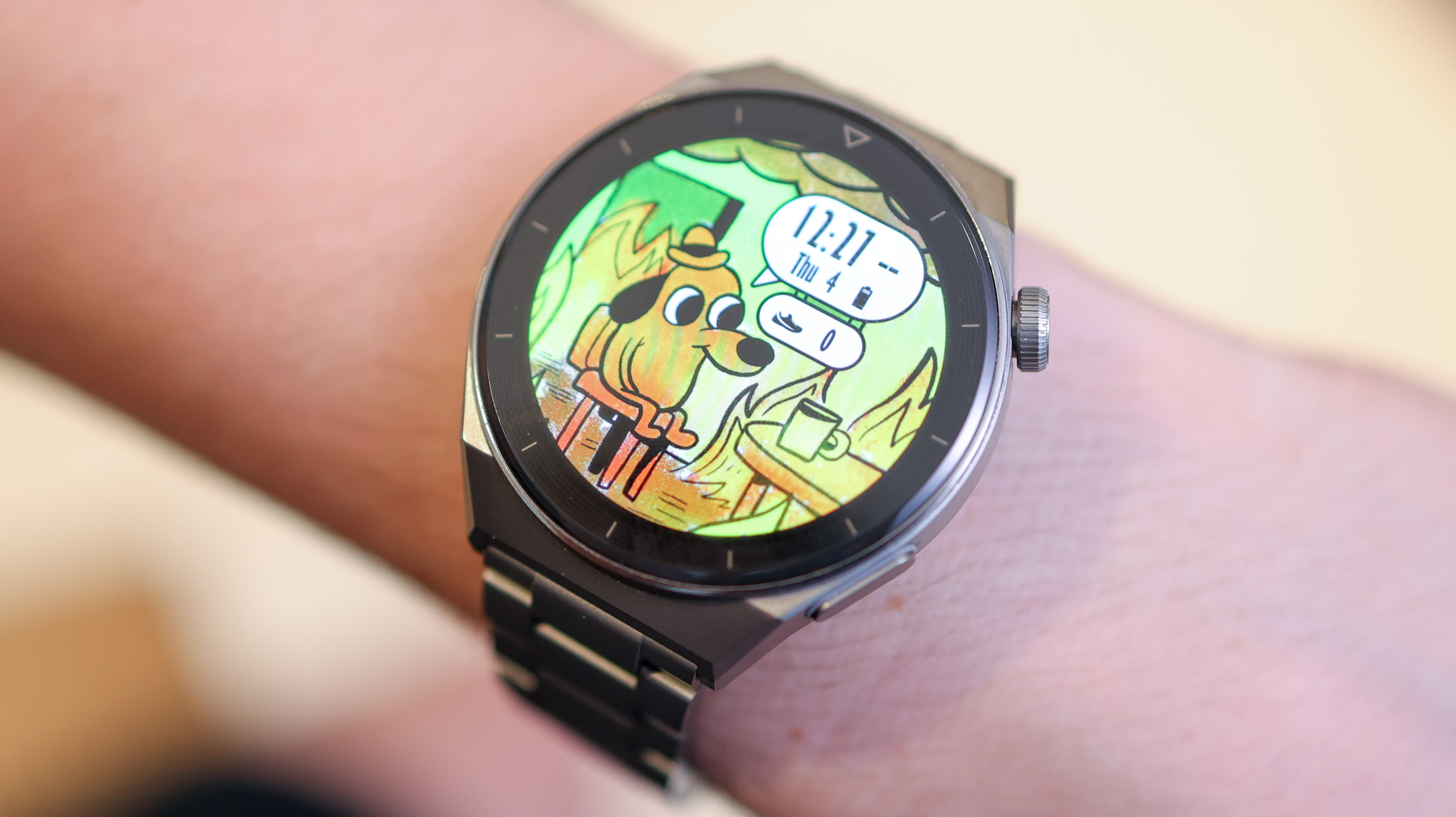 A photo of the Huawei Watch GT 3 Pro smartwatch