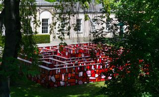 The maze was commissioned by the art and design charity Beam