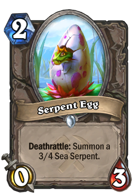 Hearthstone Serpent Egg Deathrattle Card Common