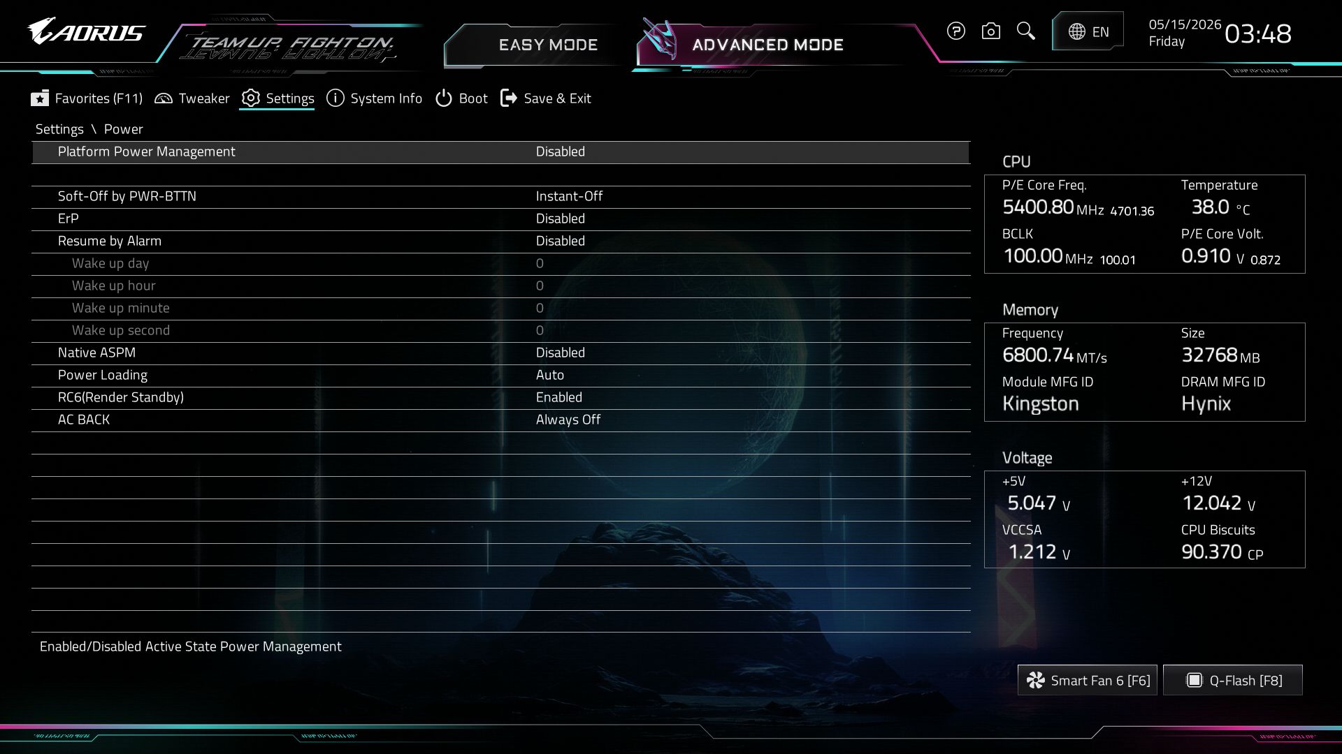 Gigabyte Z890 Aorus Elite Wifi7 Plus - BIOS
