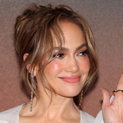 Jennifer Lopez poses during the 'Atlas' Mexico City Fan Event at Plaza Toreo Parque Central on May 21, 2024 in Naucalpan de Juarez, Mexico.