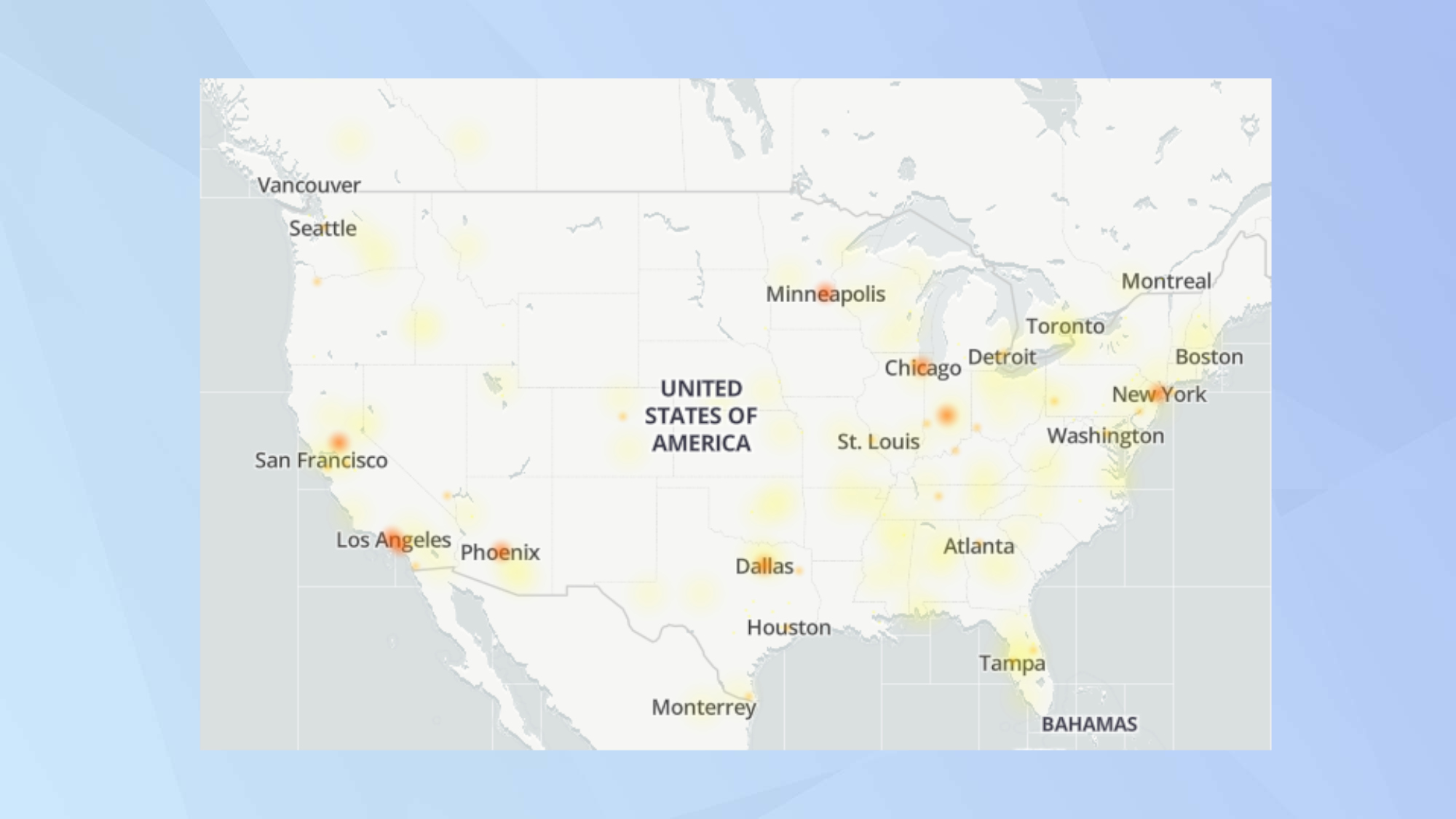 Snapchat outage map