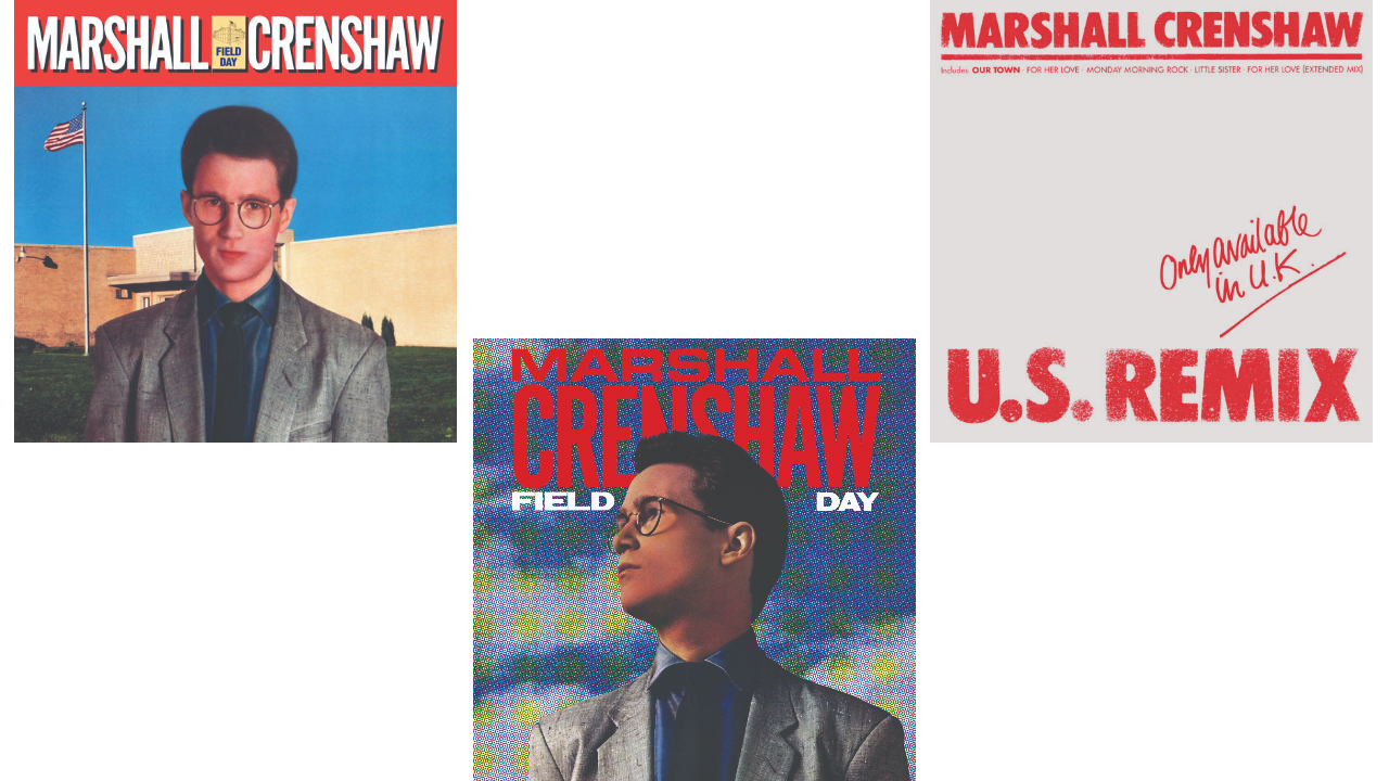 The original Field Day cover art (left), the 40th anniversary revision (middle) and the U.S. Remix EP that Warner Bros. hastily issued in response to criticism of the album’s production