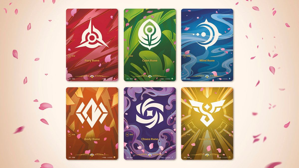 Spiritforged cards in a collage