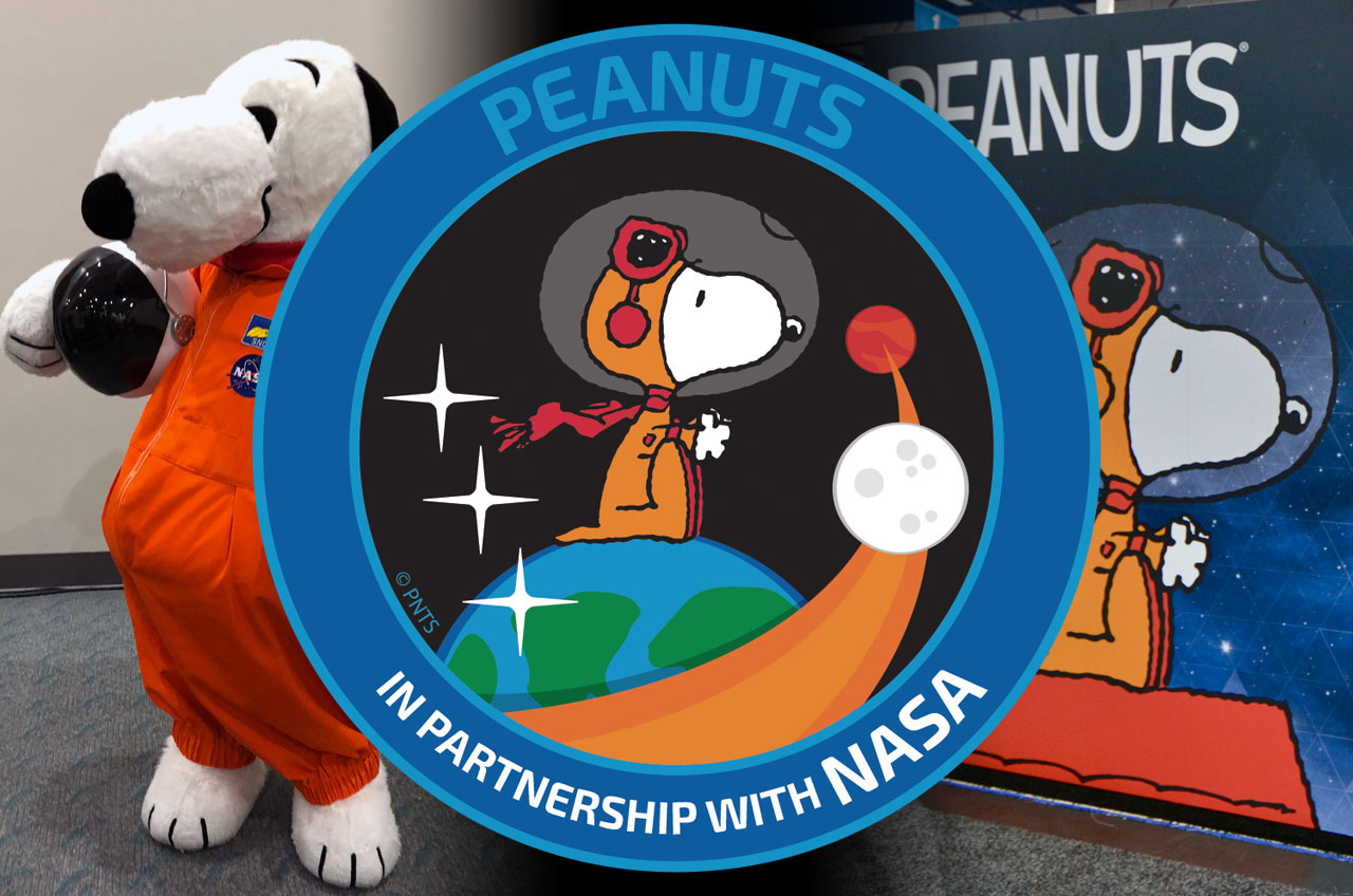 peanuts snoopy nasa comic con