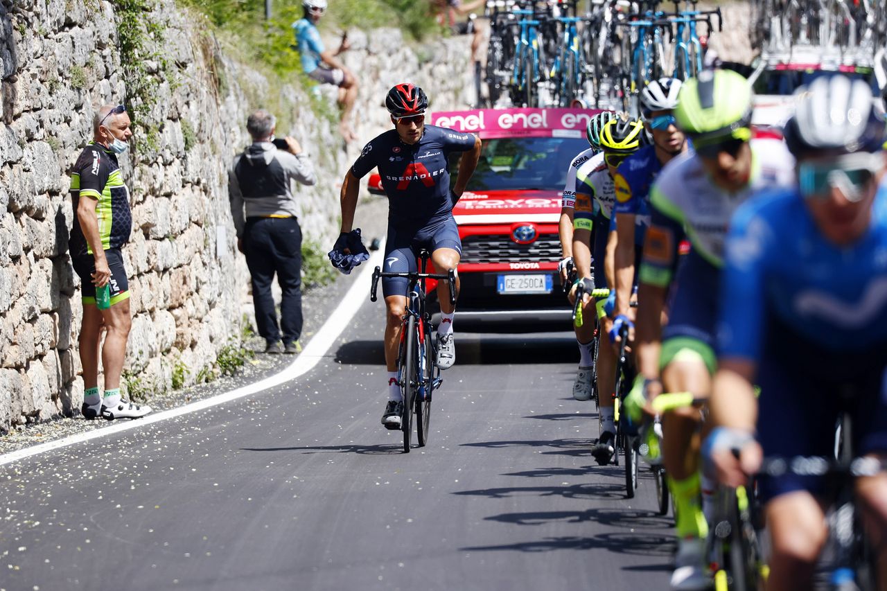Giro dItalia 2021 104th Edition 17th stage Canazei Sega di Ala 193 km 26052021 Gianni Moscon ITA Ineos Grenadiers photo Luca BettiniBettiniPhoto2021