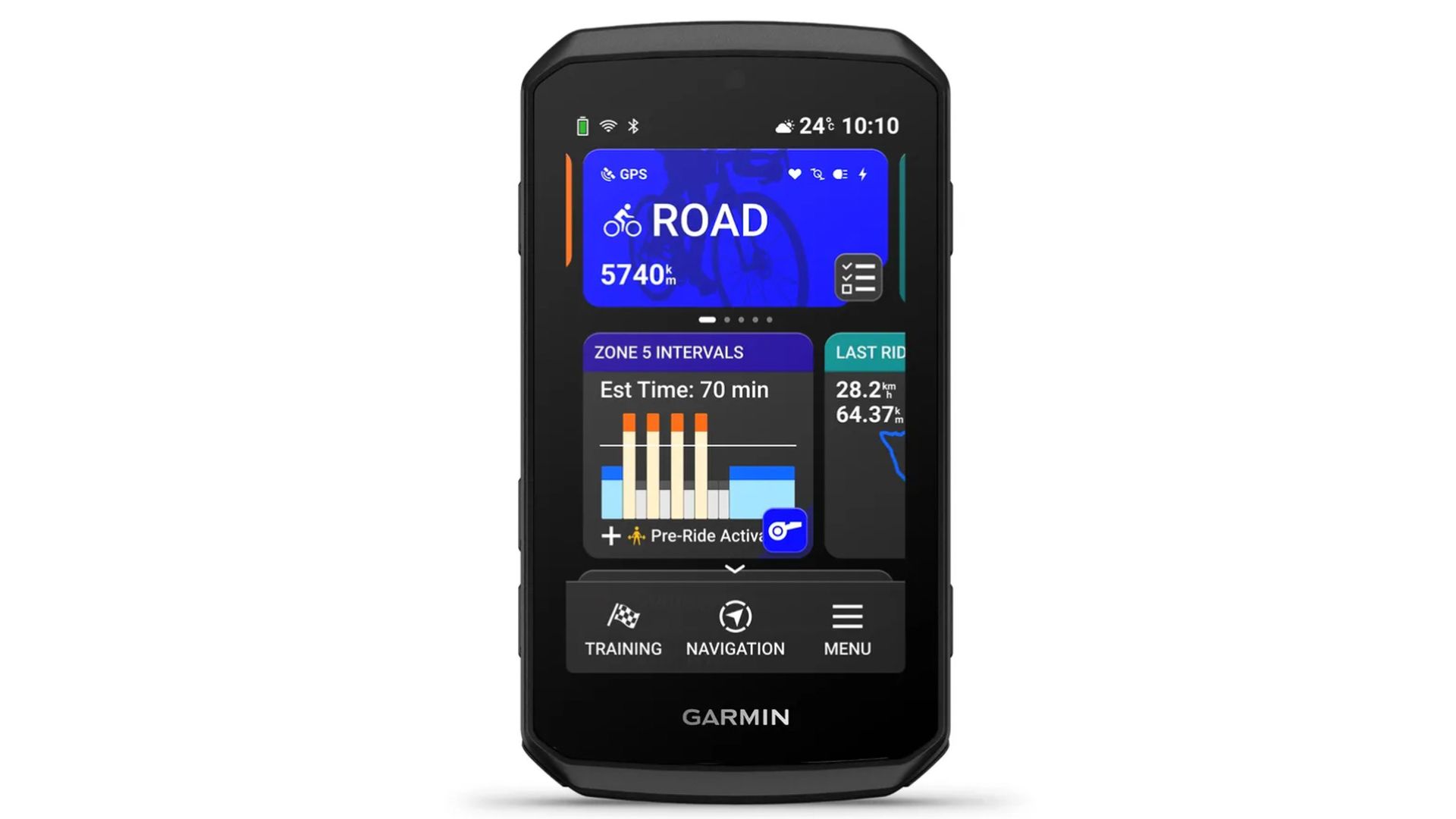 Screen details of the Garmin Edge 1060 bike computer