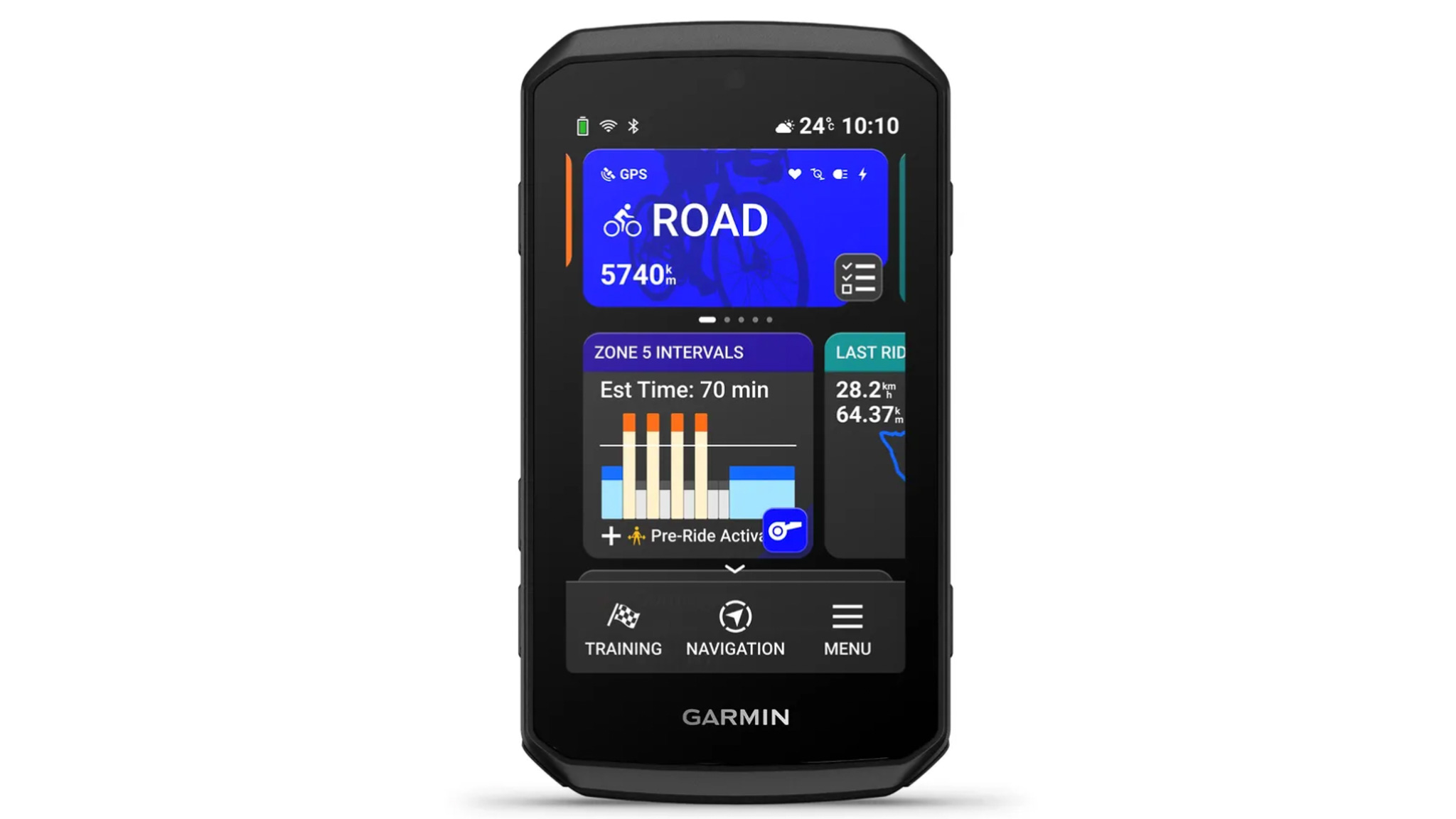 Screen details of the Garmin Edge 1060 bike computer
