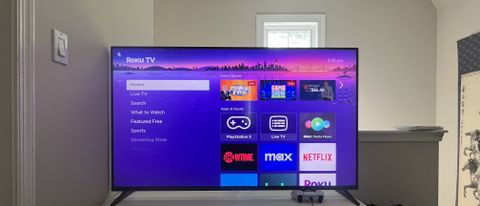 Roku Pro series TV showing Roku interface