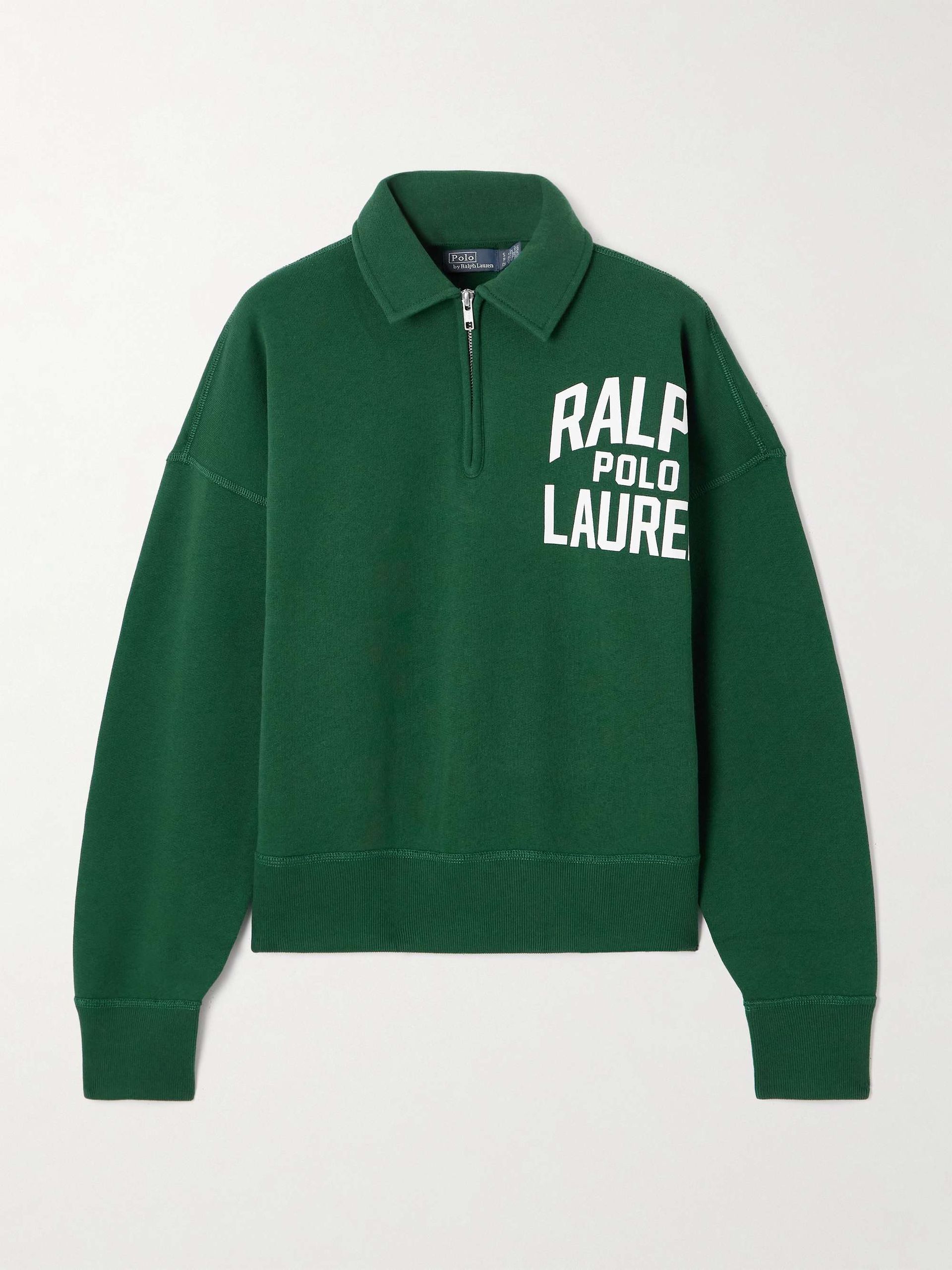 Printed Cotton-Blend Jersey Sweatshirt
