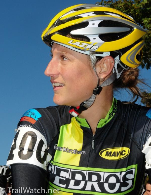Rebecca Wellons in her new Pedros' racing kit