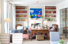 The living room at the Idle Rocks Hotel, St Mawes.