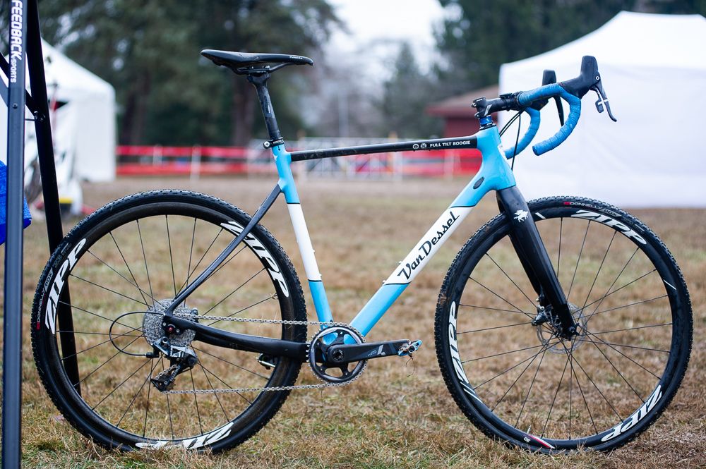 Sunny Gilbert's rode (and pushed) this Van Dessel Full Tilt Boogie to a silver medal in the women's elite race.