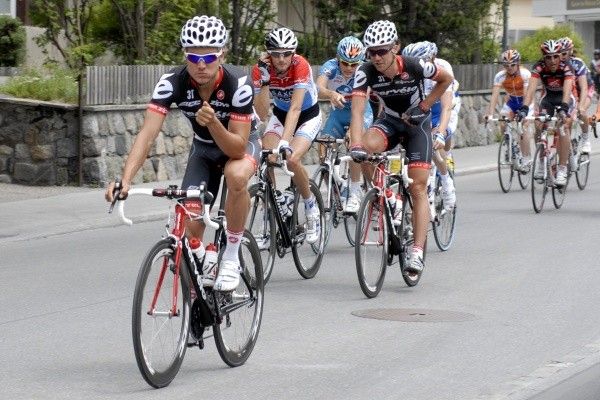 Heinrich Haussler (Cerv&eacute;lo TestTeam) prepares for the Tour de France at the Tour de Suisse.