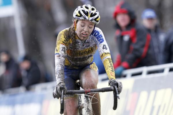 The face of Sophie De Boer (Telenet - Fidea) reveals just what an exhausting race it was.
