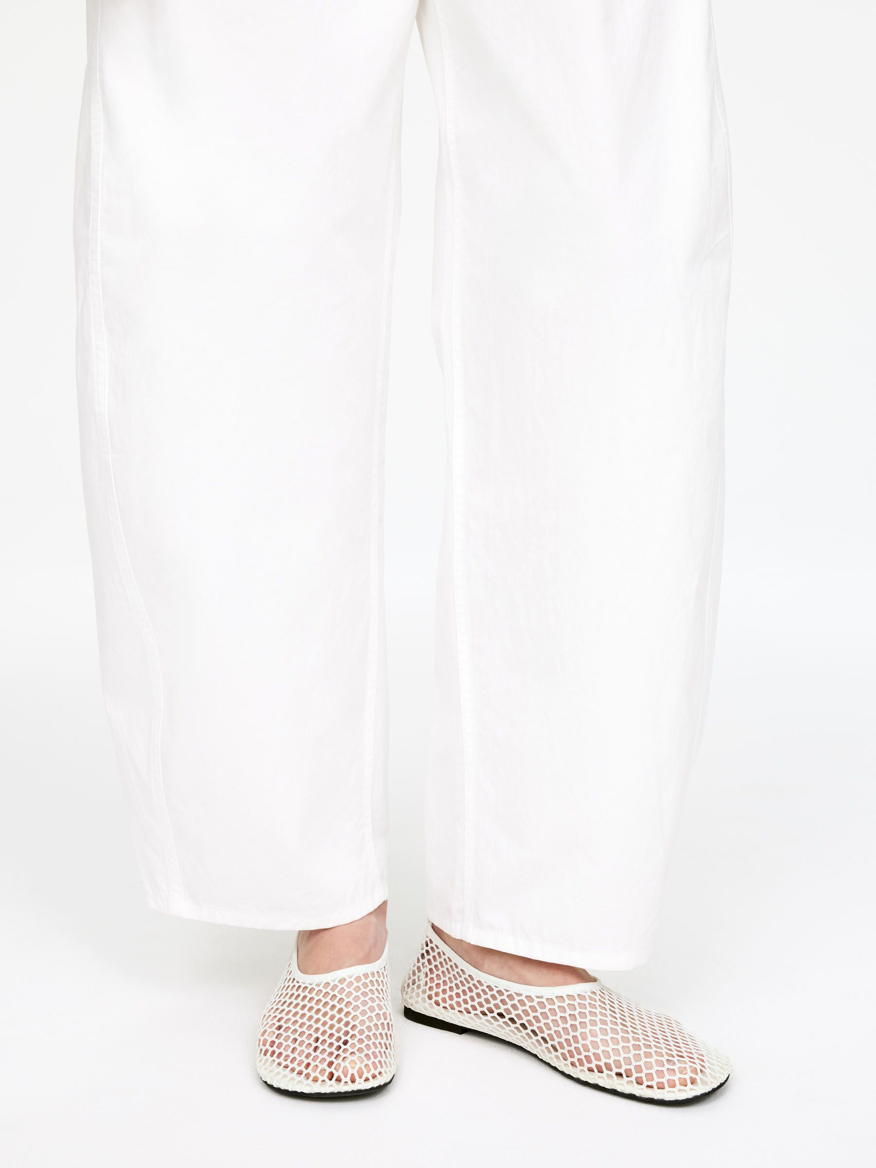 Fishnet Ballet Flat – White – Women – Arket Gb