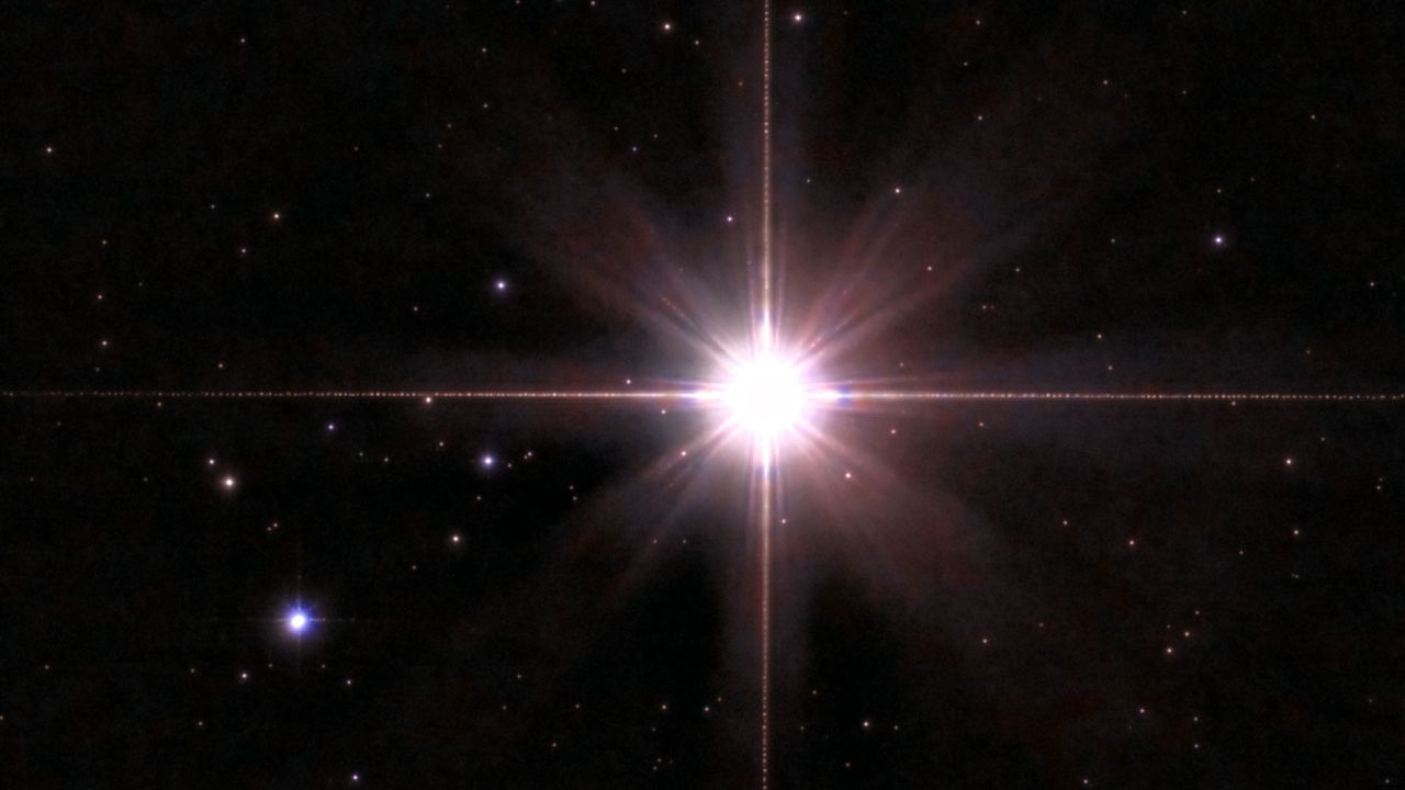 The star Arcturus shining in the night sky as imaged by the Unistellar Odyssey Pro.