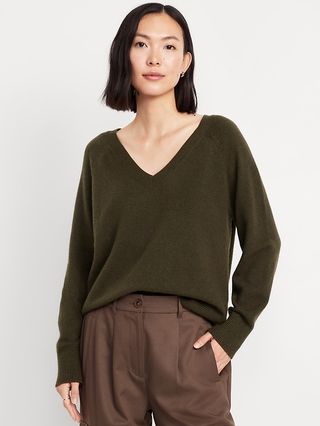 Sosoft Loose V-Neck Sweater