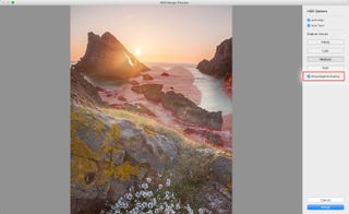 Lightroom tutorial HDR merge