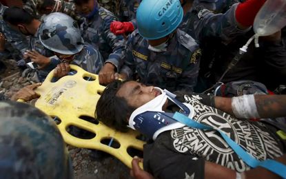 A teenage boy was pulled from the rubble in Nepal, 5 days after the deadly quake
