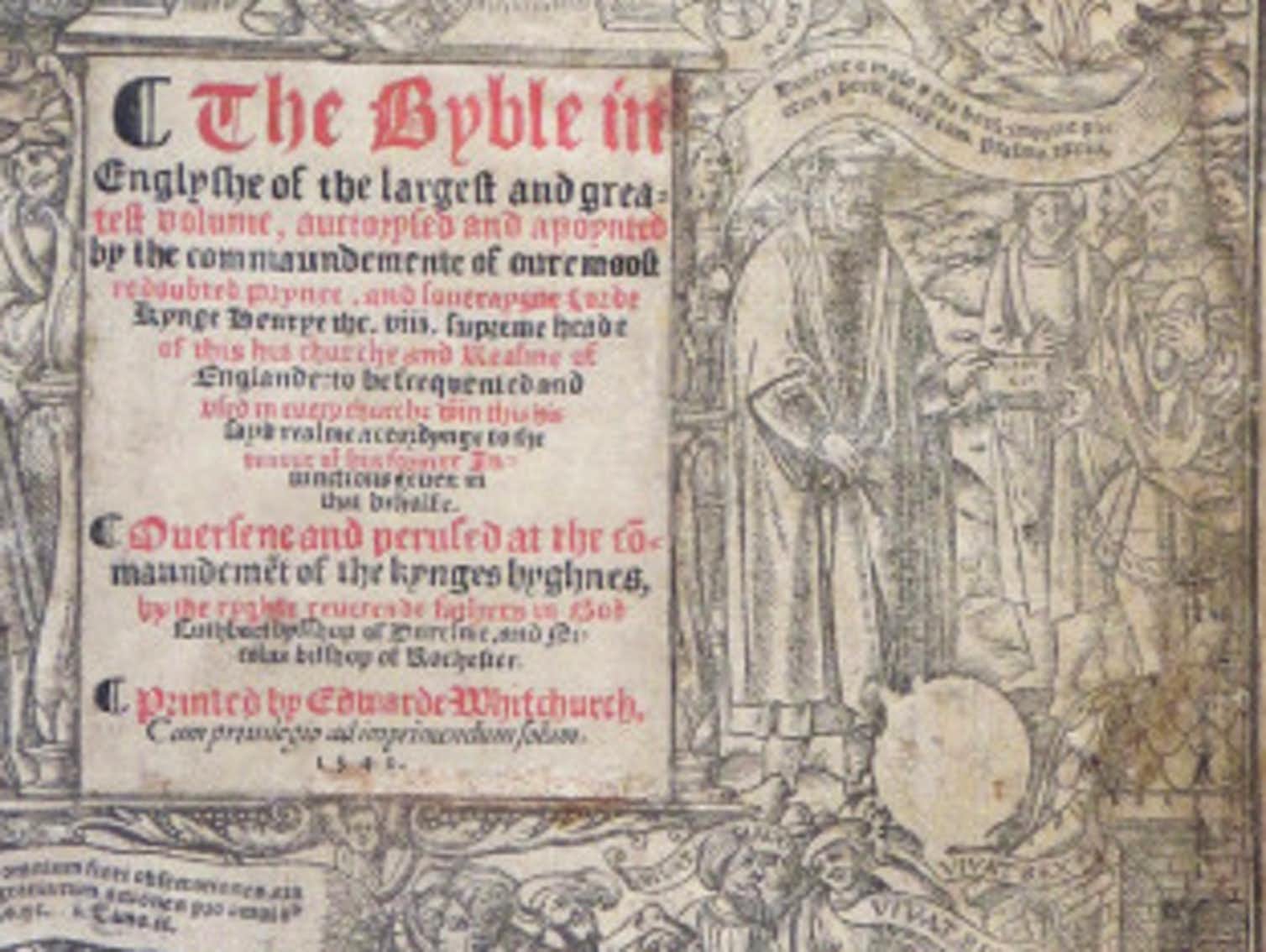Image shows how Cromwell's coat of arms was erased.