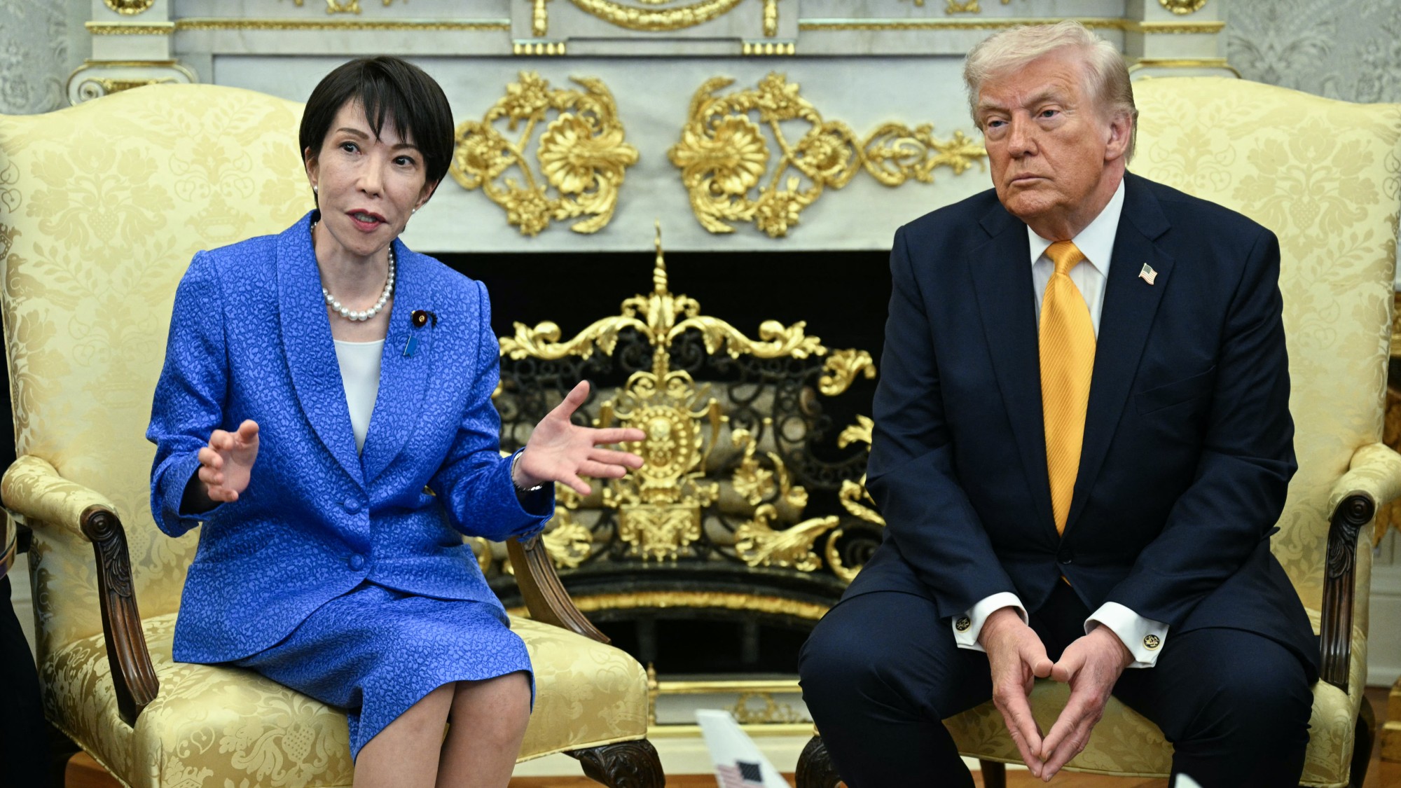 Trump and Takaichi in the Oval Office