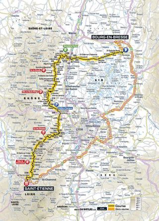 Map for the 2014 Tour de France stage 12