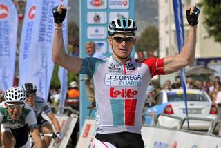 Andr&eacute; Greipel (Omega Pharma - Lotto) earned his third victory of the season.