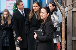Sonia Fowler prepares for Dot Branning's funeral