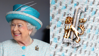 a collage showing the Queen wearing the Duchy of Lancaster badge - where the QUeen gets her money from