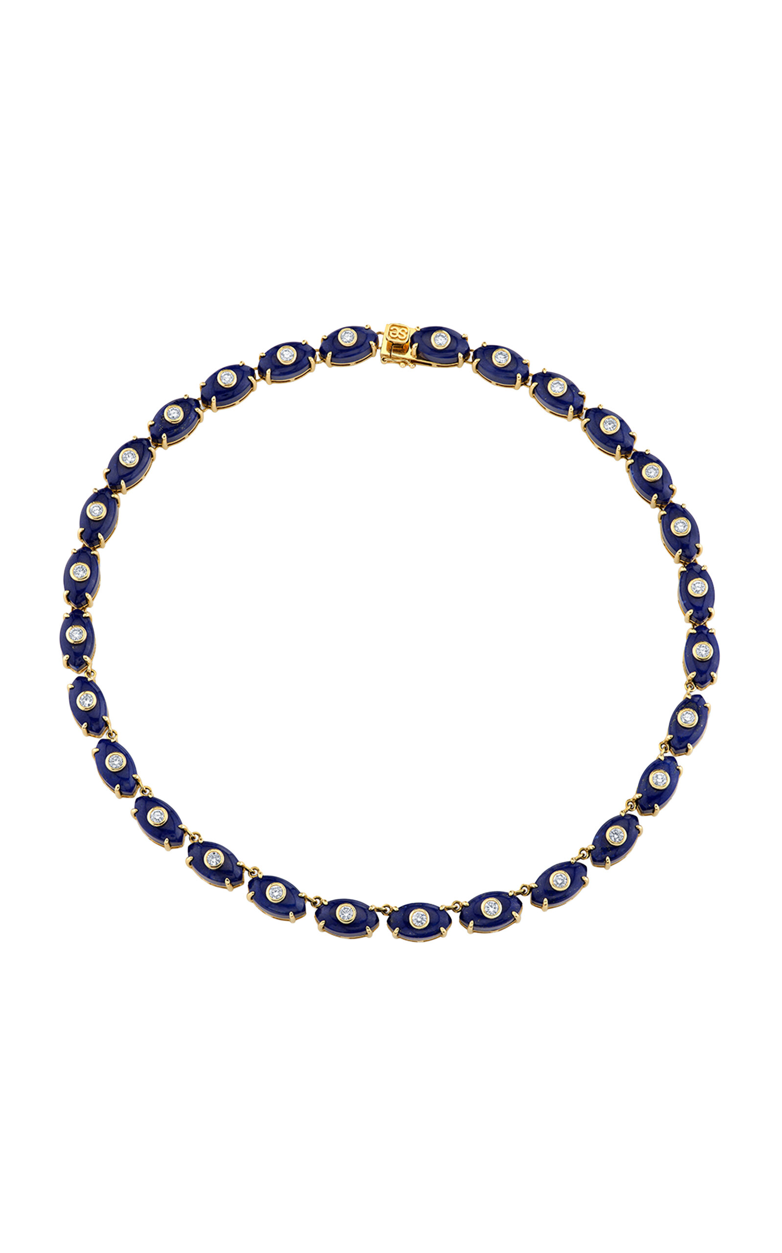 14k Yellow Gold Onyx Carved Stone Eye Necklace