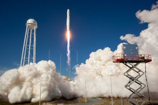 Antares Rocket Takes Off in Test Launch