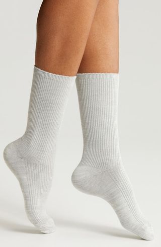 Rib Crew Socks