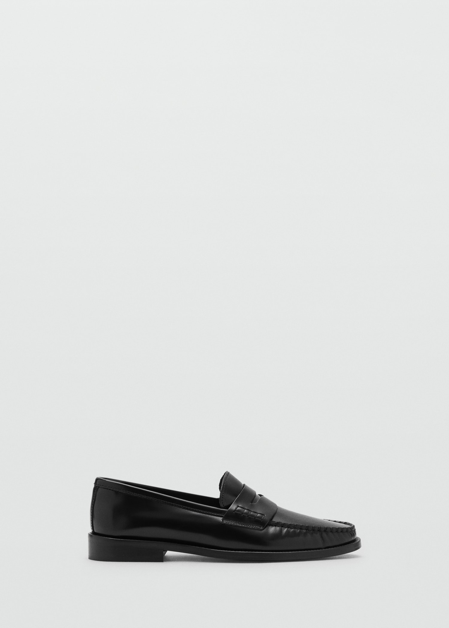 Gathered Leather Moccasin - Women | Mango United Kingdom