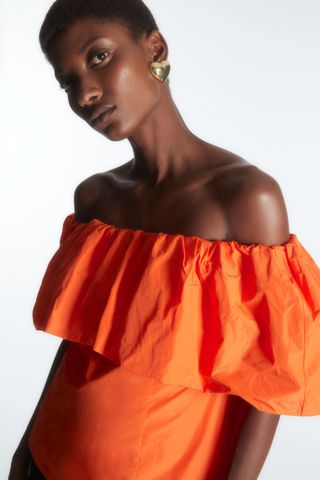 COS, Voluminous Off-The-Shoulder Top